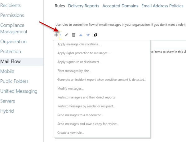 Exploring Transport Rules in Exchange Server 2013