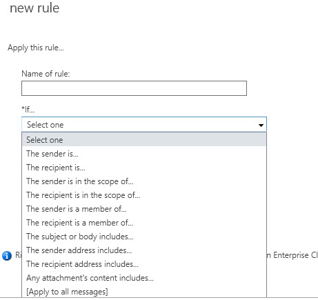 Exploring Transport Rules in Exchange Server 2013