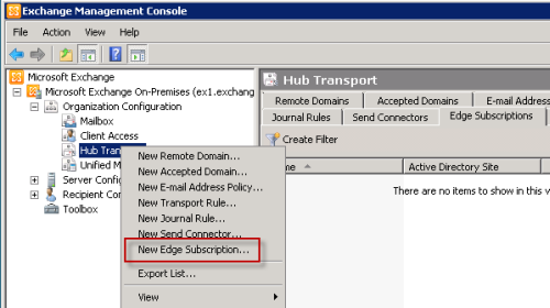 Exchange 2010 Edge Transport Server Backup and Recovery