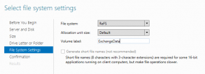 Resilient File System (ReFS) and Microsoft Exchange Server