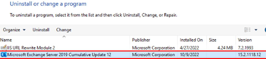 Exchange on-premises servers