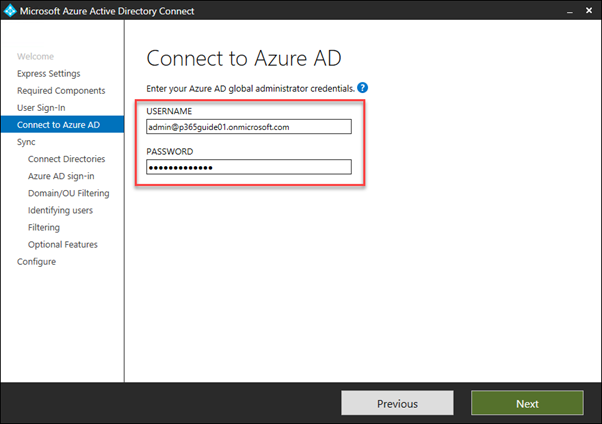 Connect to Azure AD