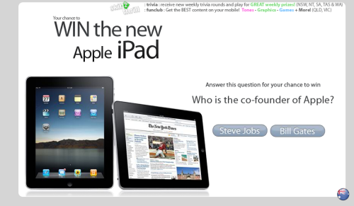 iPad Scam: Beware of the Beta Testing Inc Spam Address Harvester