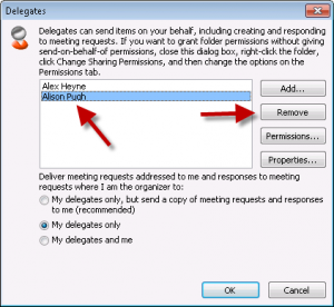 Outlook Error: The Delegates Settings Were Not Saved Correctly