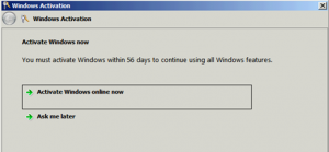 Windows Server 2008 activation gripe